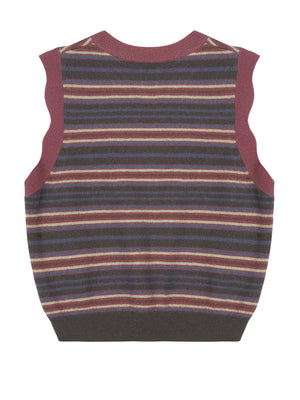 JNBY Striped Knitted Vest - Shirts & Tops