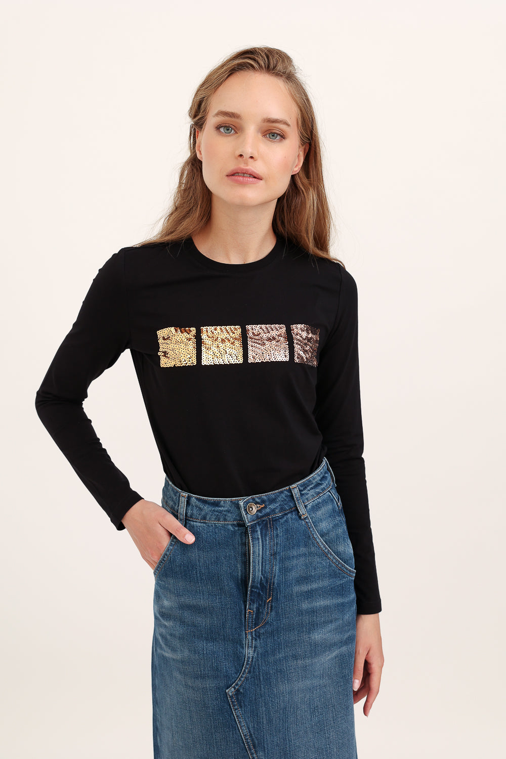 ORD Square Sequins Top - Tops