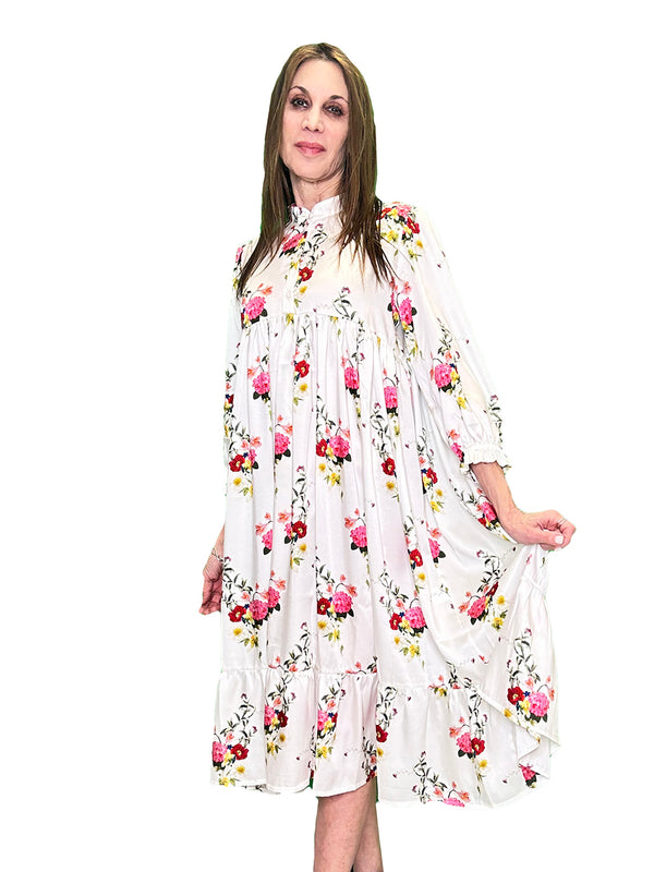 Christina Rohde All Over Flower Dress - Dresses