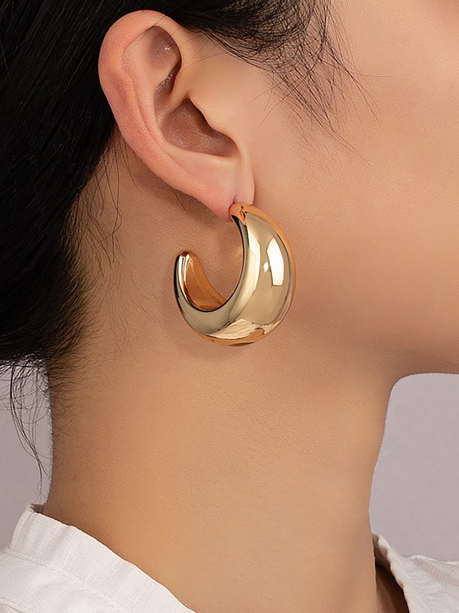 Goldy Pop Hoop Earrings - Accessory