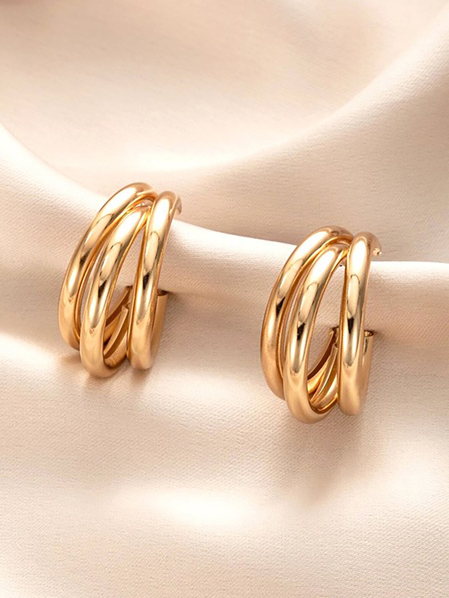 Triple Threat Hoop Earrings - Accessory