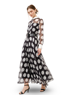 INA Polka Dot Maxi Dress