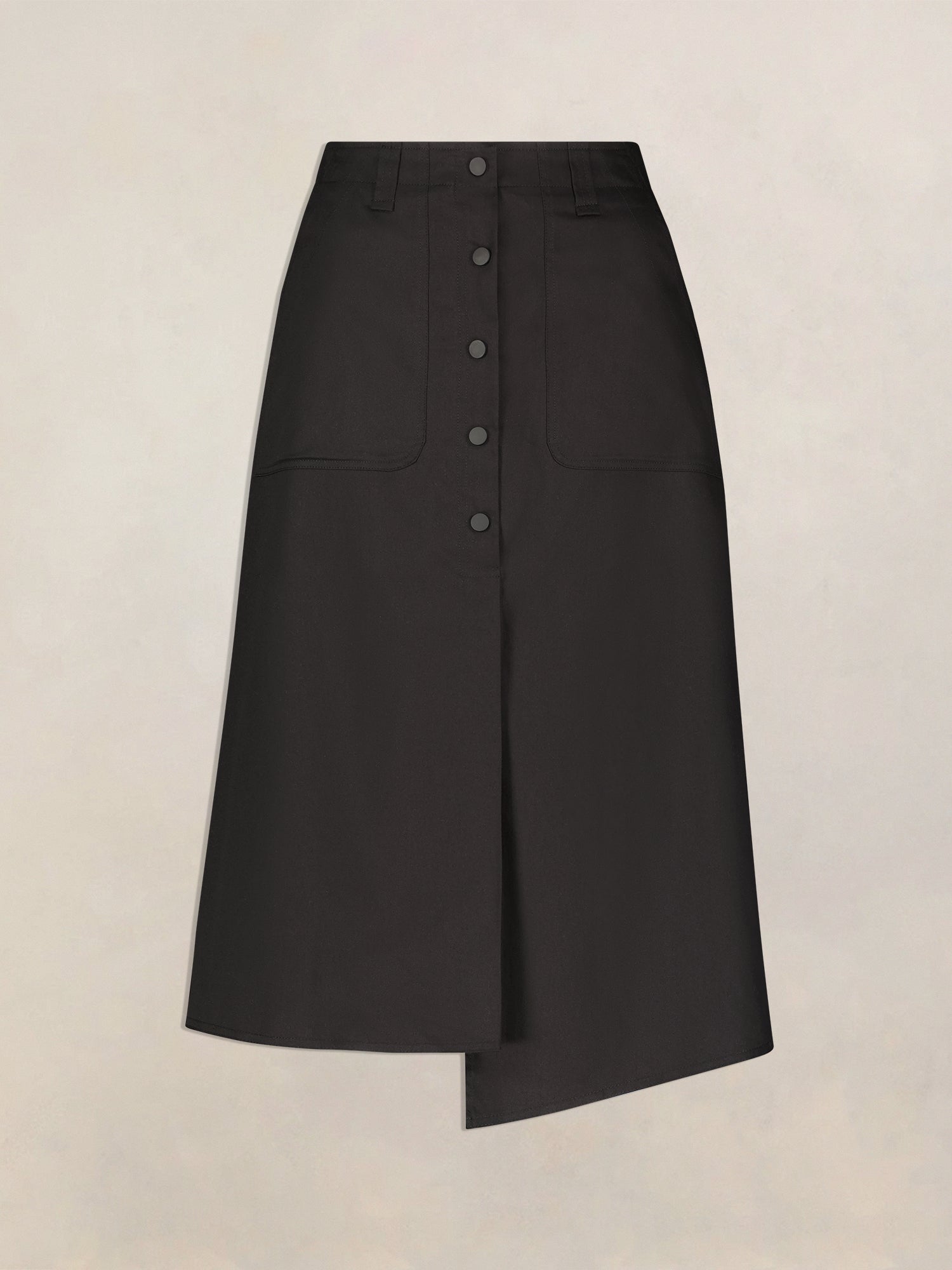 Pink Orchid Ava A-Line Twill Black Skirt