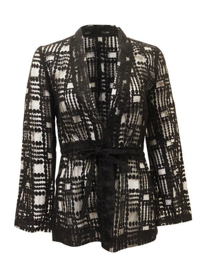 Alberto Makali Black Netted Jacket -   Tops