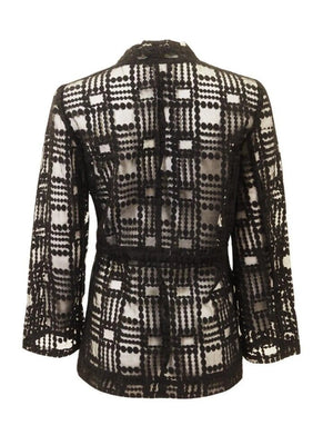 Alberto Makali Black Netted Jacket -   Tops