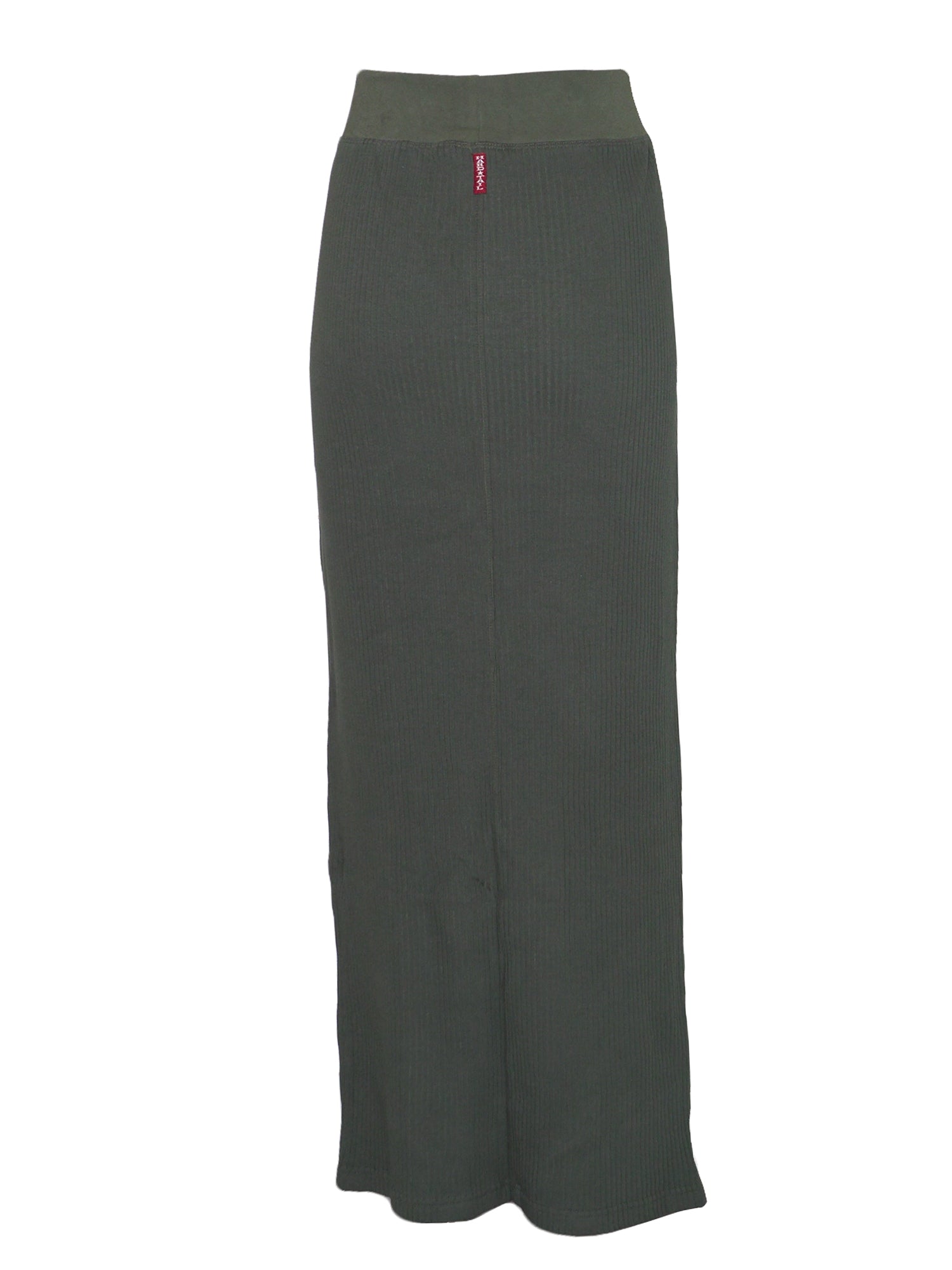 Hard Tail Wide Ribbed Column Skirt (CMR-05) - Skirts