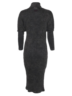 Hard Tail Slouchy Turtleneck Sweater Dress (Style: CMR-42) - Dresses