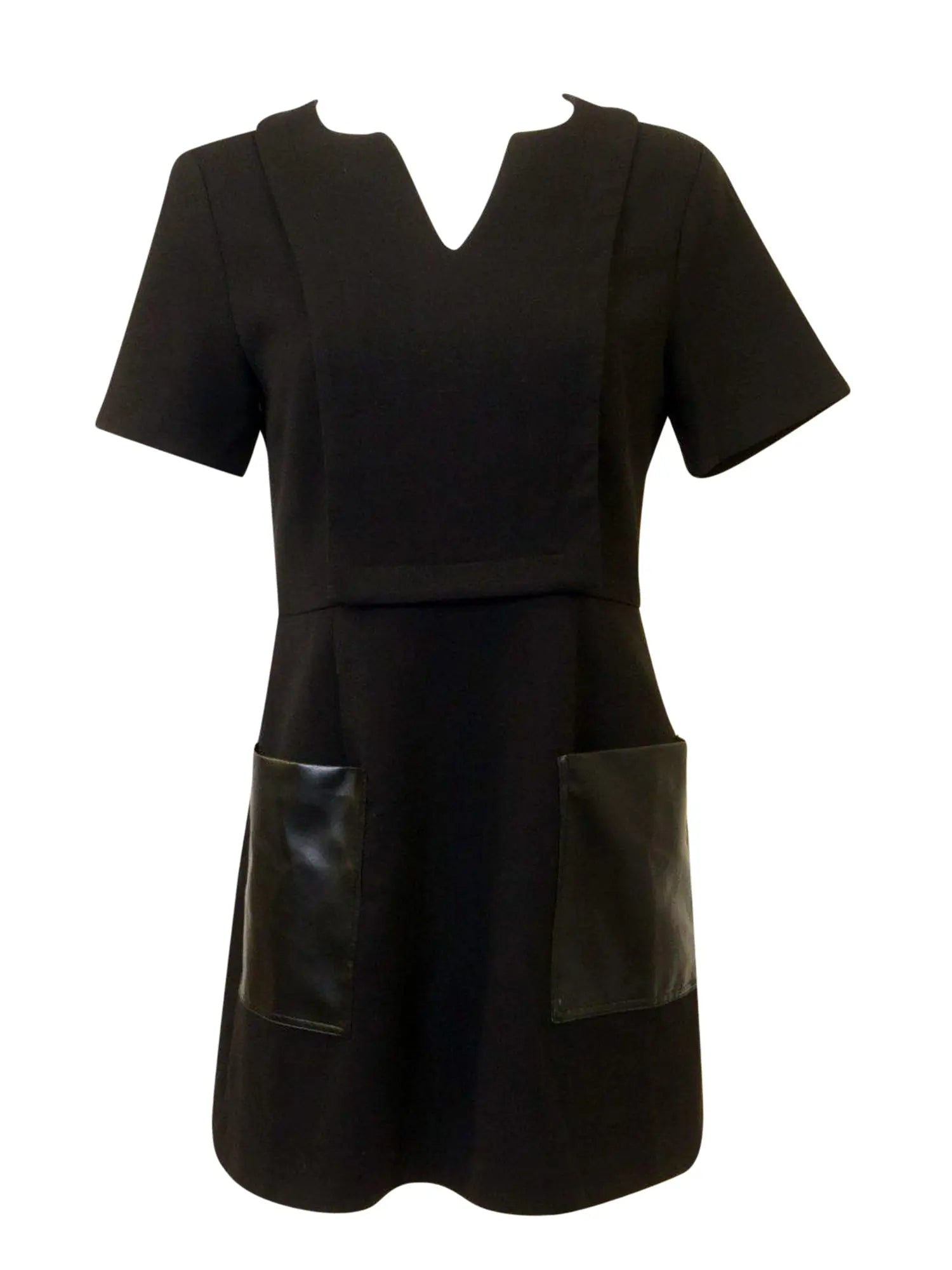 Celine K Leather Pocket Tunic -   Dresses