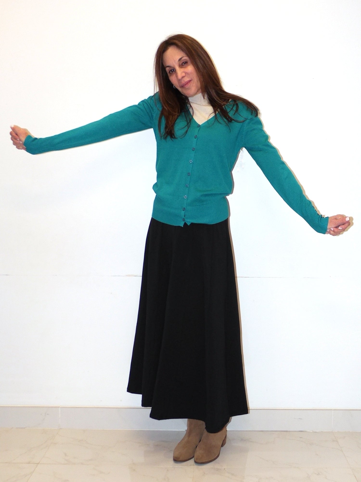 Cielo V-Neck Button Down Cardigan - Tops