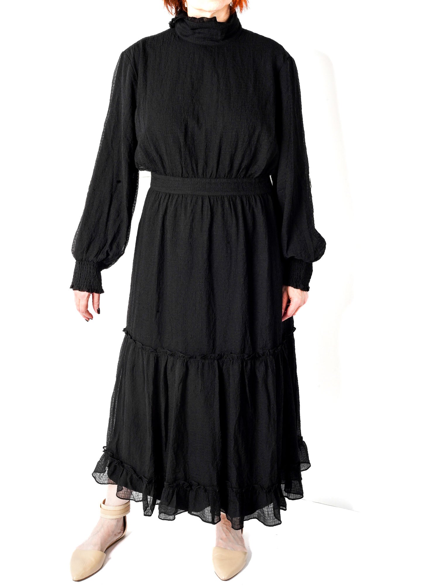 Technical Tiered Dress - Dresses