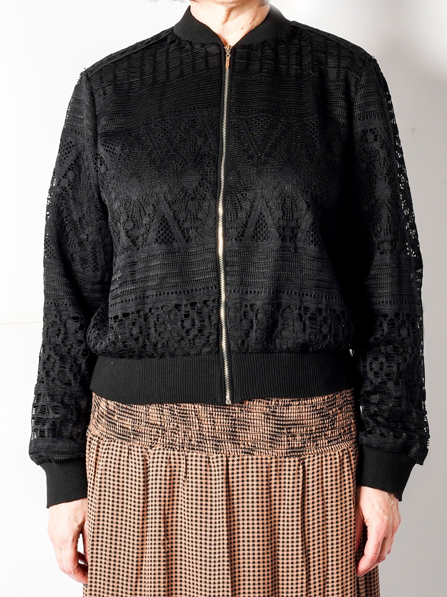 Sebaste Embroidered Lace Jacket - Bomber Jacket