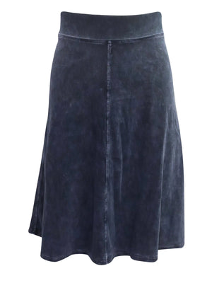 Hard Tail Forever Knee Length A-Line Rolldown Waist Skirt (Style B-126) Hard Tail