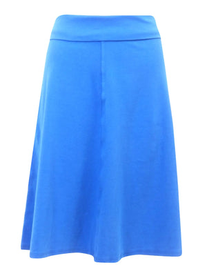 Hard Tail Forever Knee Length A-Line Rolldown Waist Skirt (Style B-126) Hard Tail