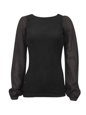 Hardtail Long Sleeve Bubble T-Shirt -   Tops