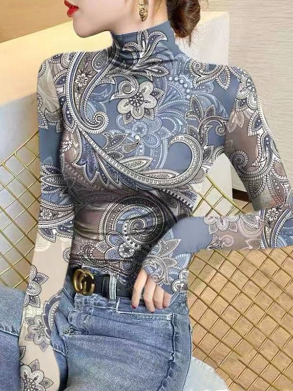Slate Mandala Mockneck