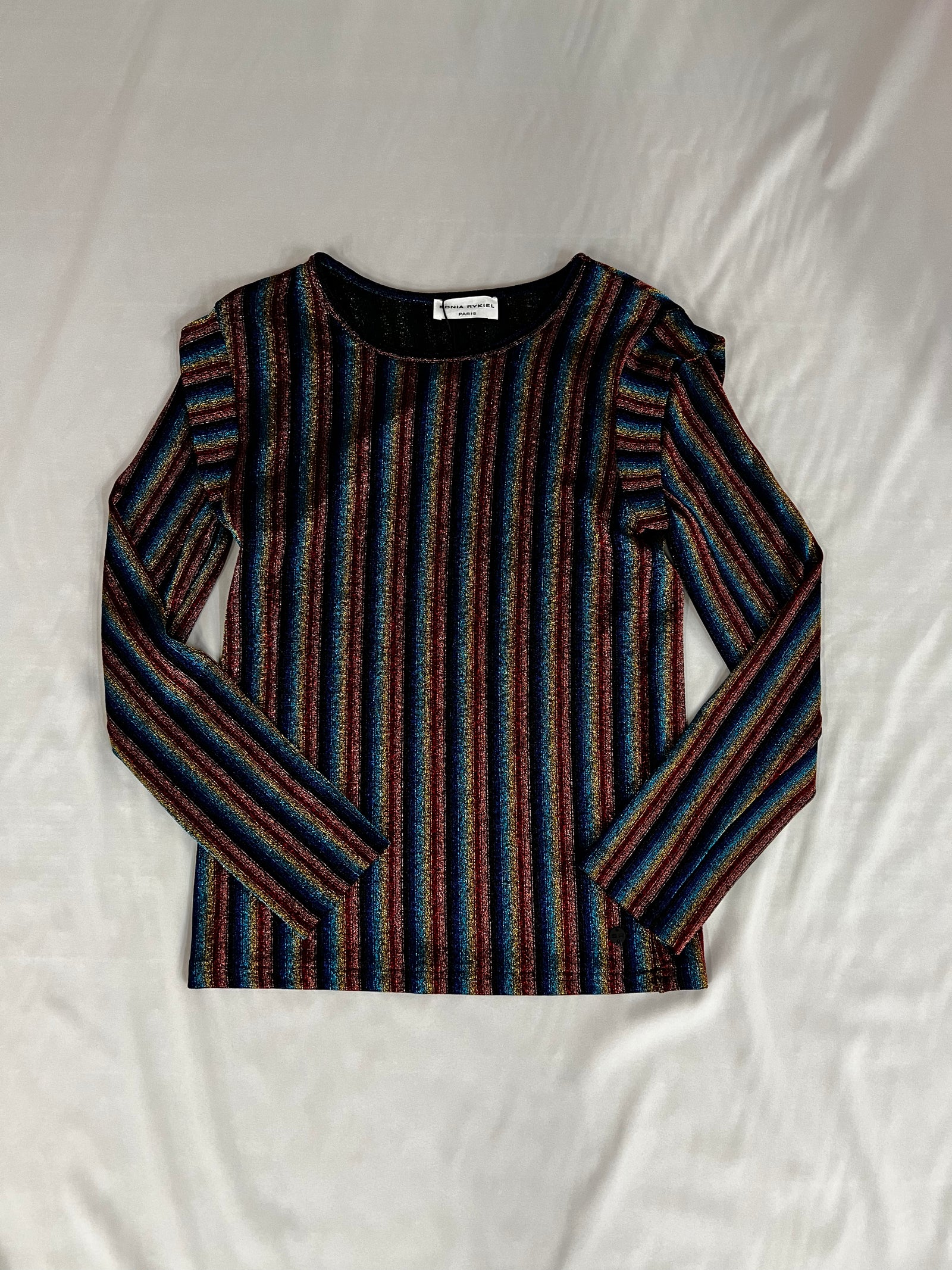 Sonia Rykiel Lynsha Lurex Striped Top