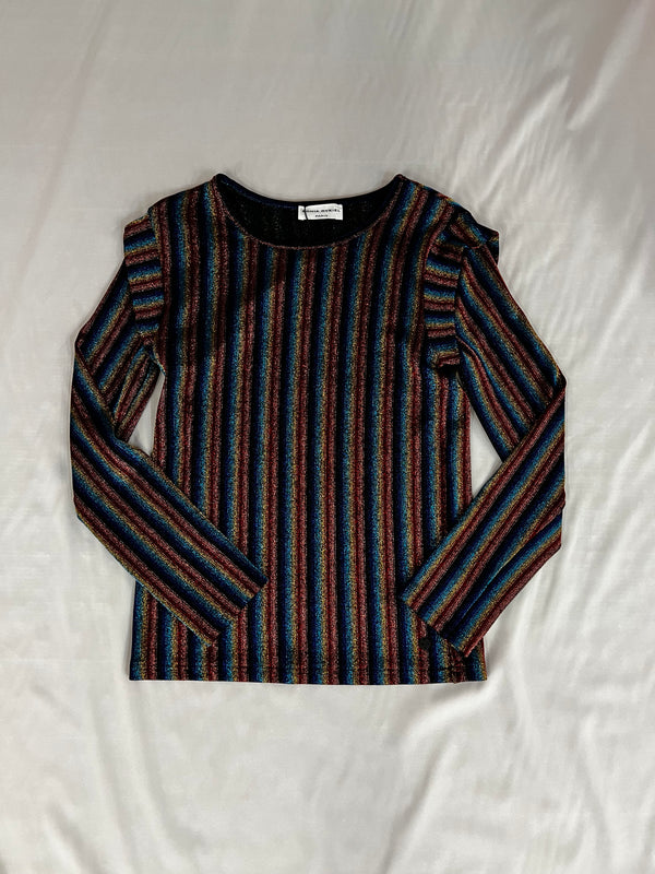 Sonia Rykiel Lynsha Lurex Striped Top