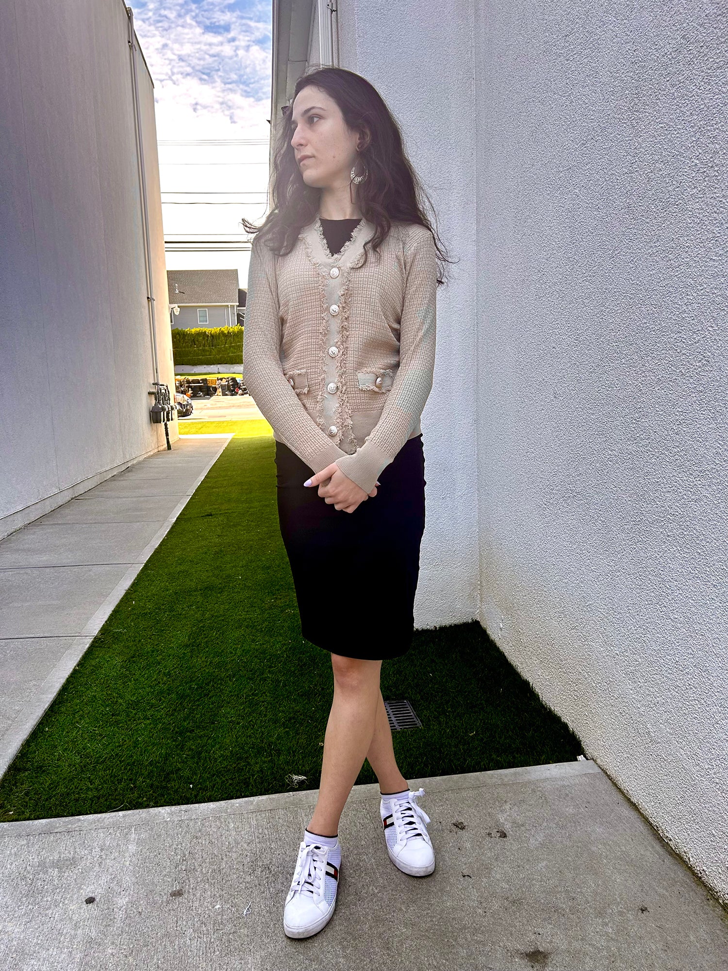 Elsa.M Vintage Tweed Jacket - Shirts & Tops