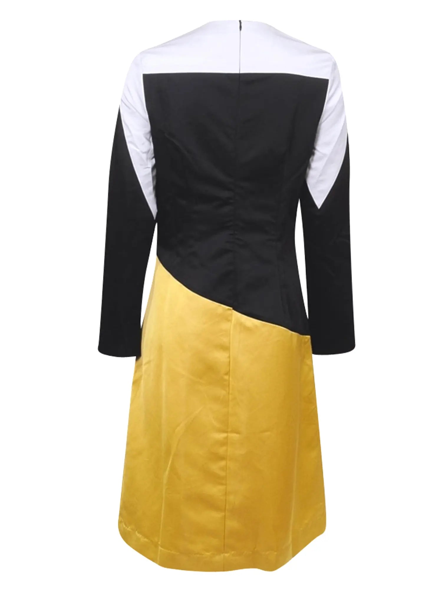 Inspired by M Color Block A-line Dress vendor-unknown