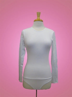 Kikiriki Cotton Long Sleeve Bodysuit -   Tops