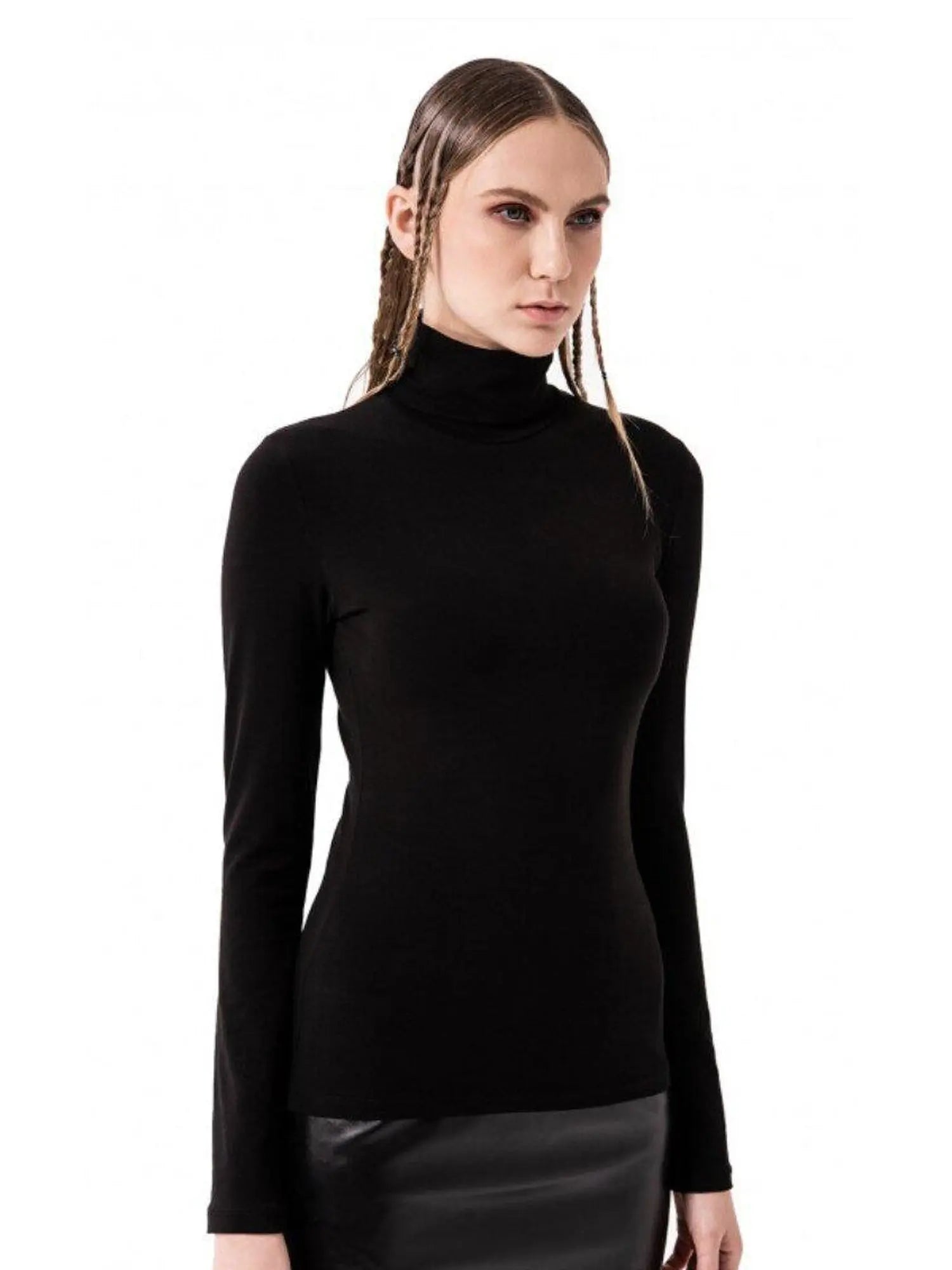 Kikiriki Long Sleeve Cotton Turtleneck Shell 12714 -   Designers
