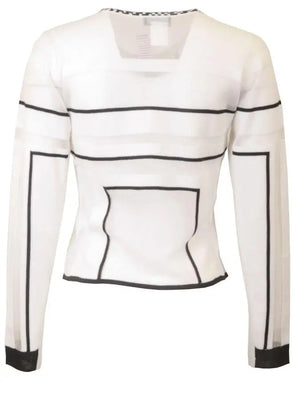 Luciana Knit Geo Cardi -   Tops