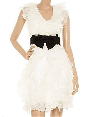 Marchesa Creme Organza Dress -   Dresses