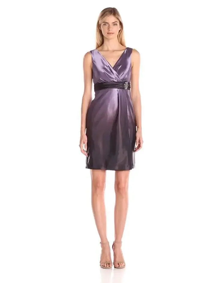 Mikael Aghal Purple Ombre Dress Mikael Aghal