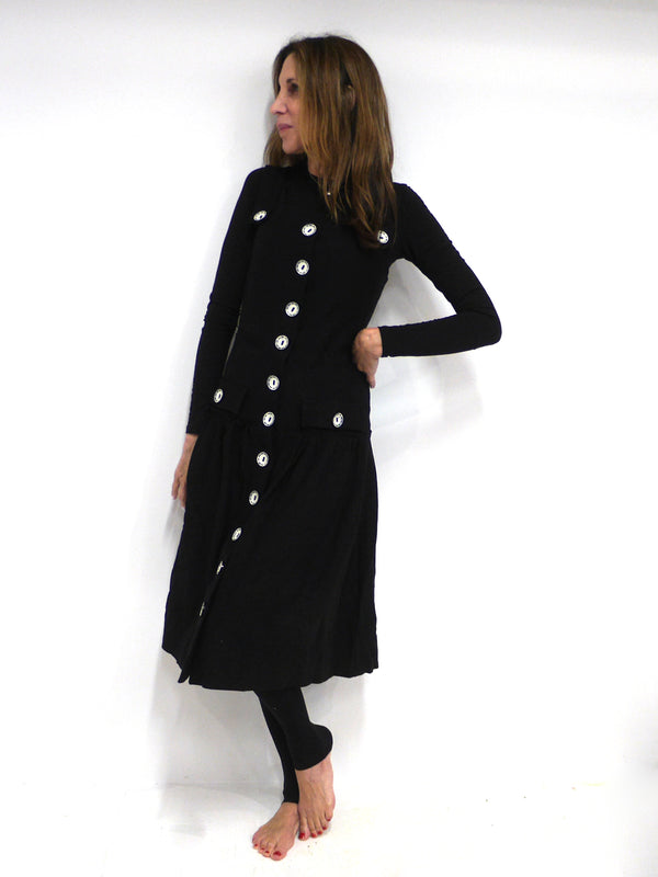 Kanson Stitched Buttons Jumper - Dresses