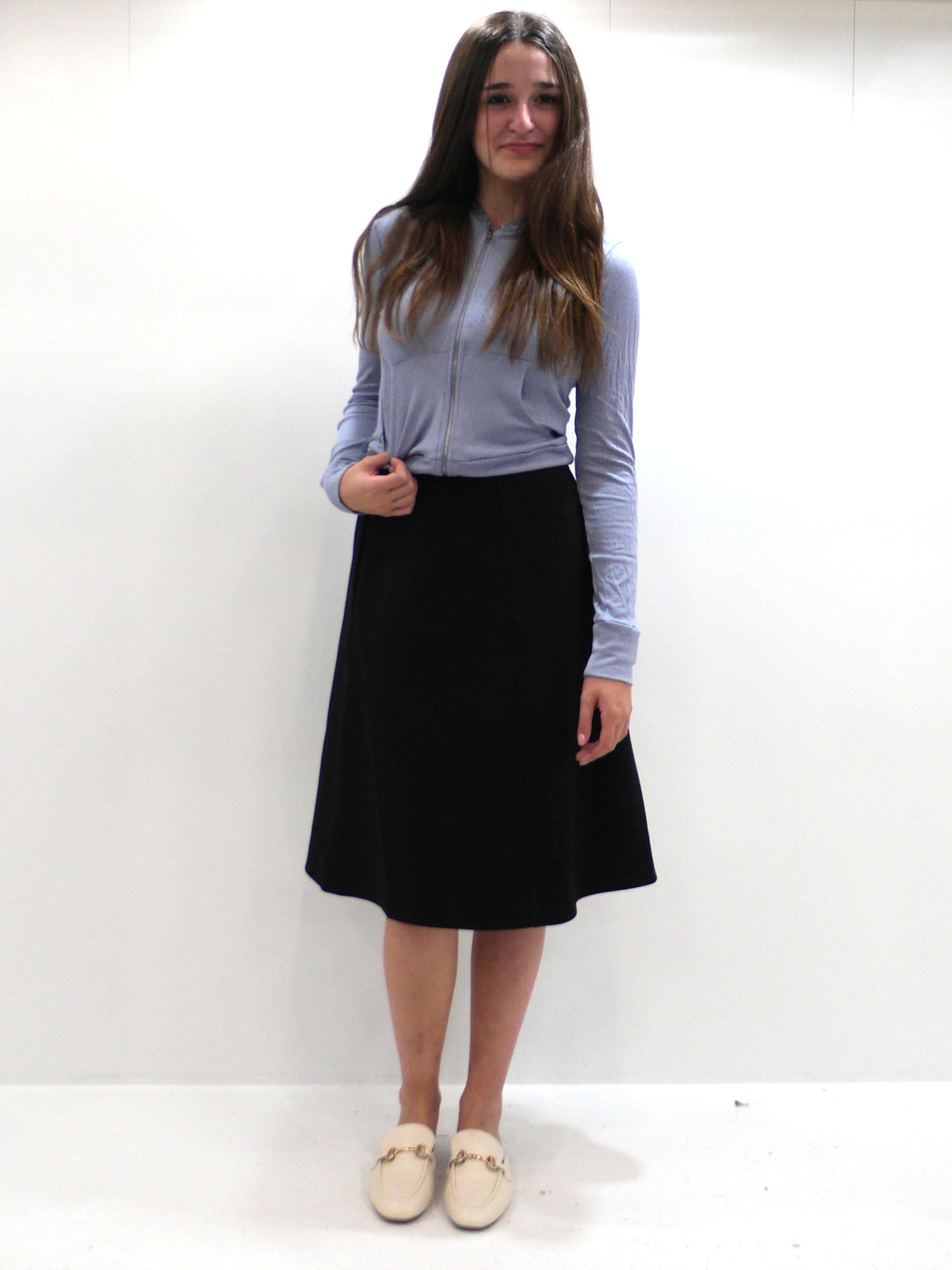 Hashttag Hooded Zipper Jacket - Tops