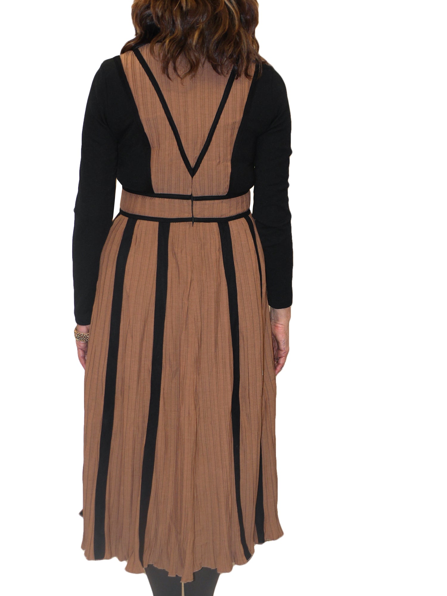 Ari Pleated Long Sleeve Dress - Dresses