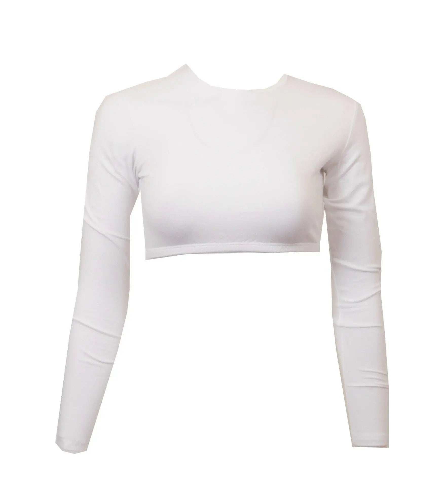 PBJ Crop Nylon Long Sleeve -   Shells