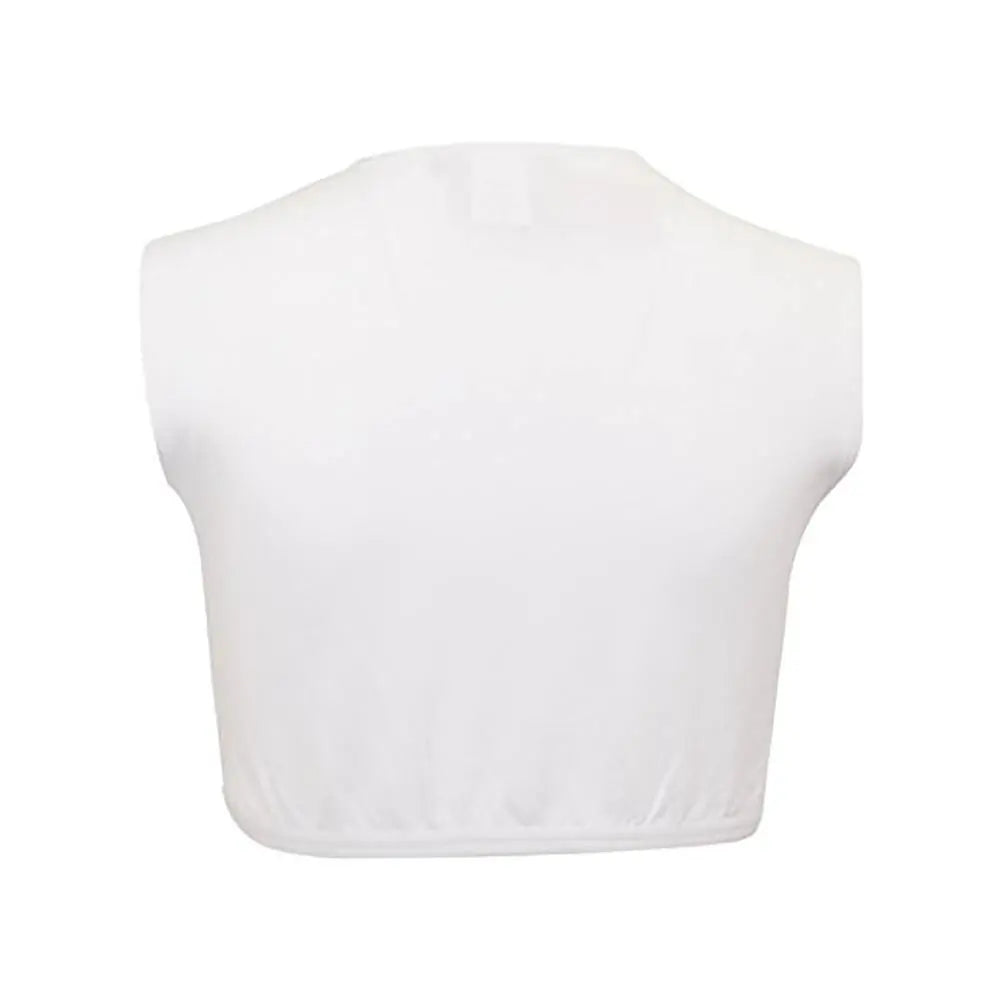 PBJ Crop Sleeveless Nylon Top -   Shells