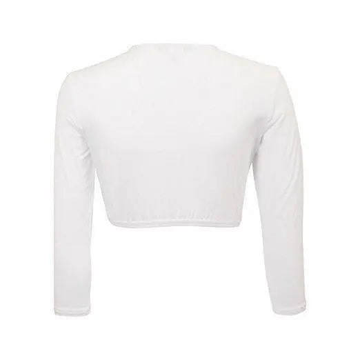 PBJ Modal Crop Three Quarter Sleeve Top -   Shells