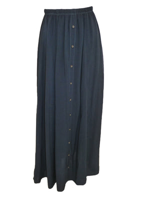 Hard Tail Rayon Button Front Maxi Skirt (Style RV-92) - Skirts