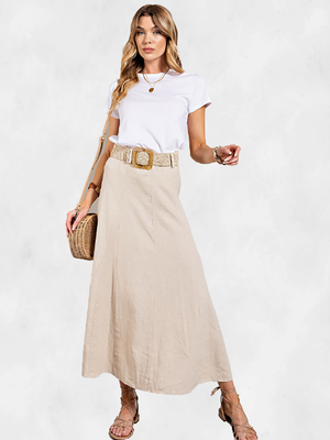 Sweet Generis Plus Flare Maxi Skirt