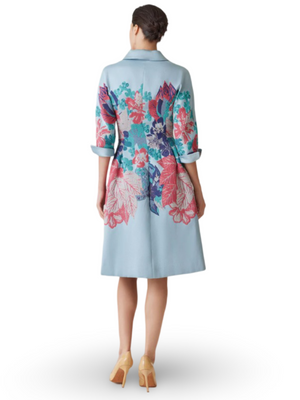 Teri Jon Floral Tailored Coatdress