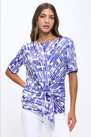 Abstract Tie Tee
