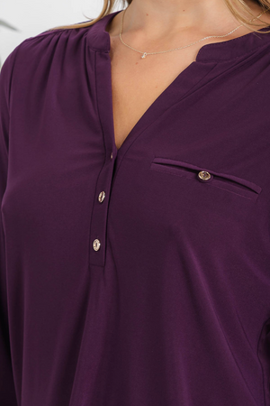Perseption Silky Pocket Blouse