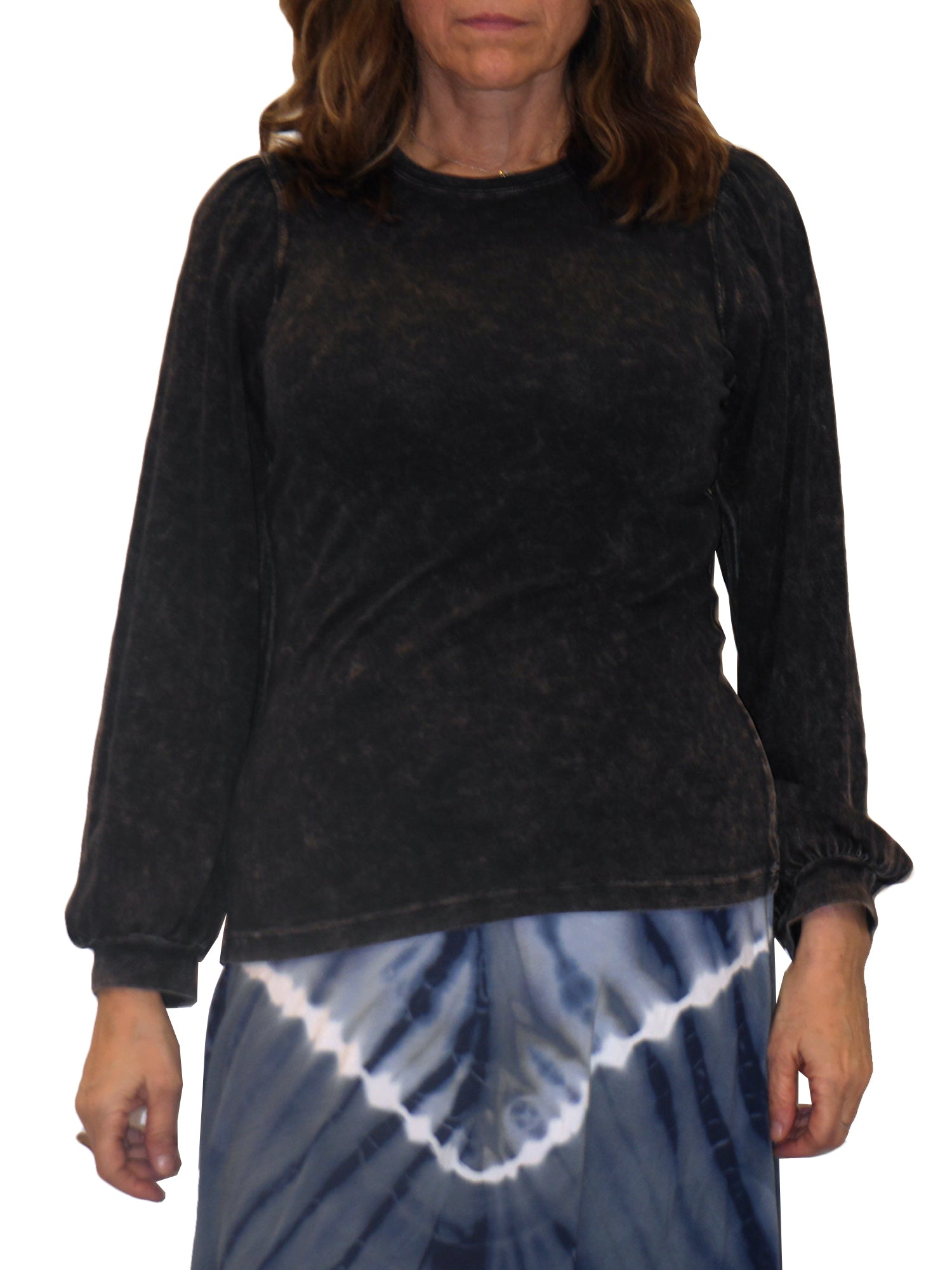 Hard Tail Bella Long Puff Sleeve Top (Style: T-234) - Tops