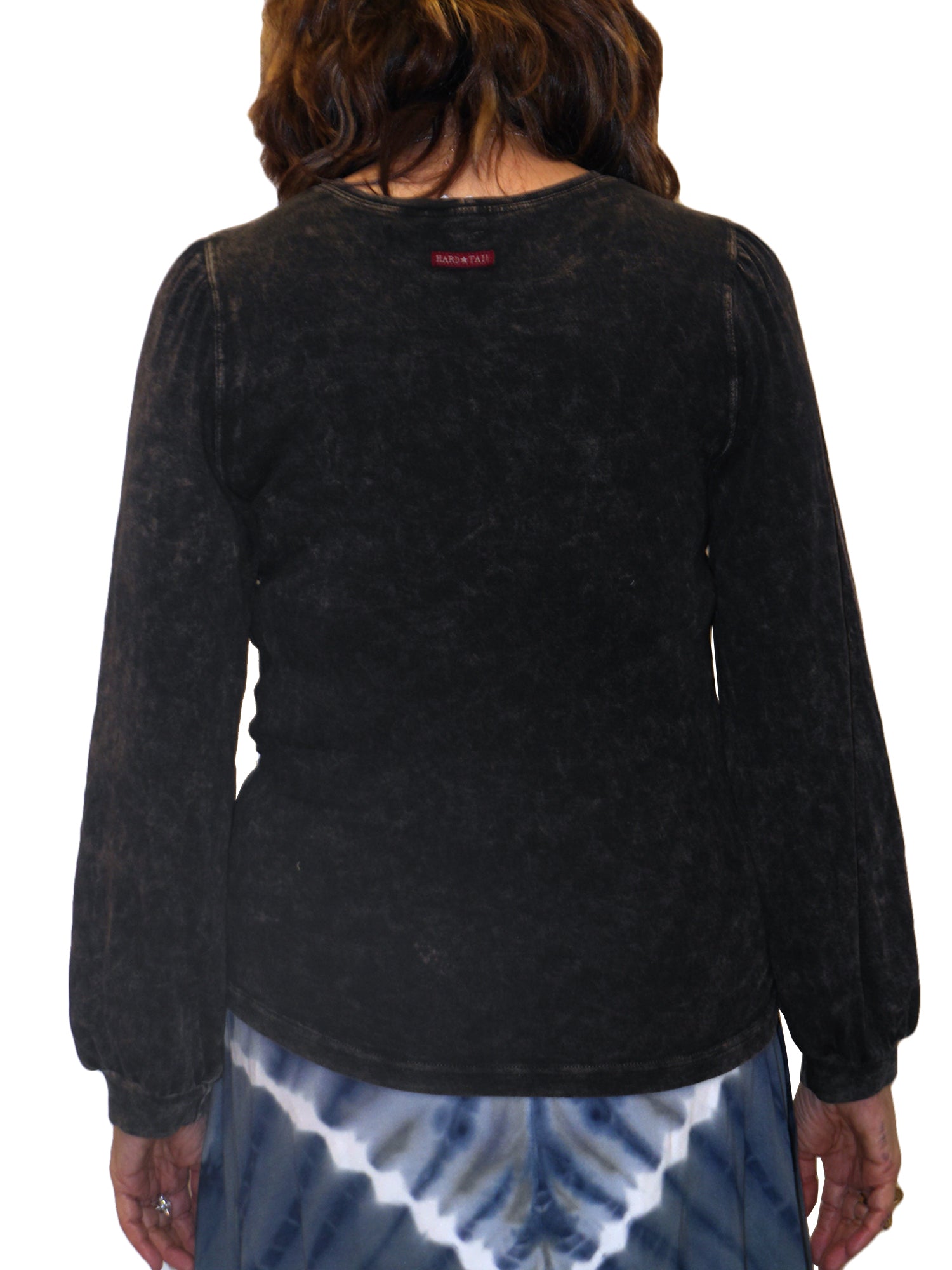 Hard Tail Bella Long Puff Sleeve Top (Style: T-234) - Tops
