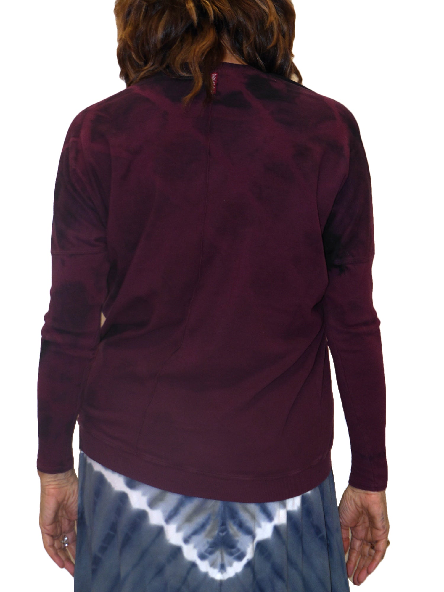 Hard Tail Drape Back Long Sleeve Top (Style: T-221) - Tops