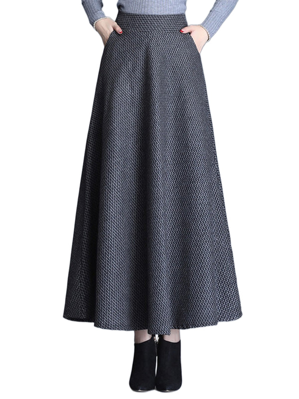 Lily Clothing Woolen Elegance Skirt