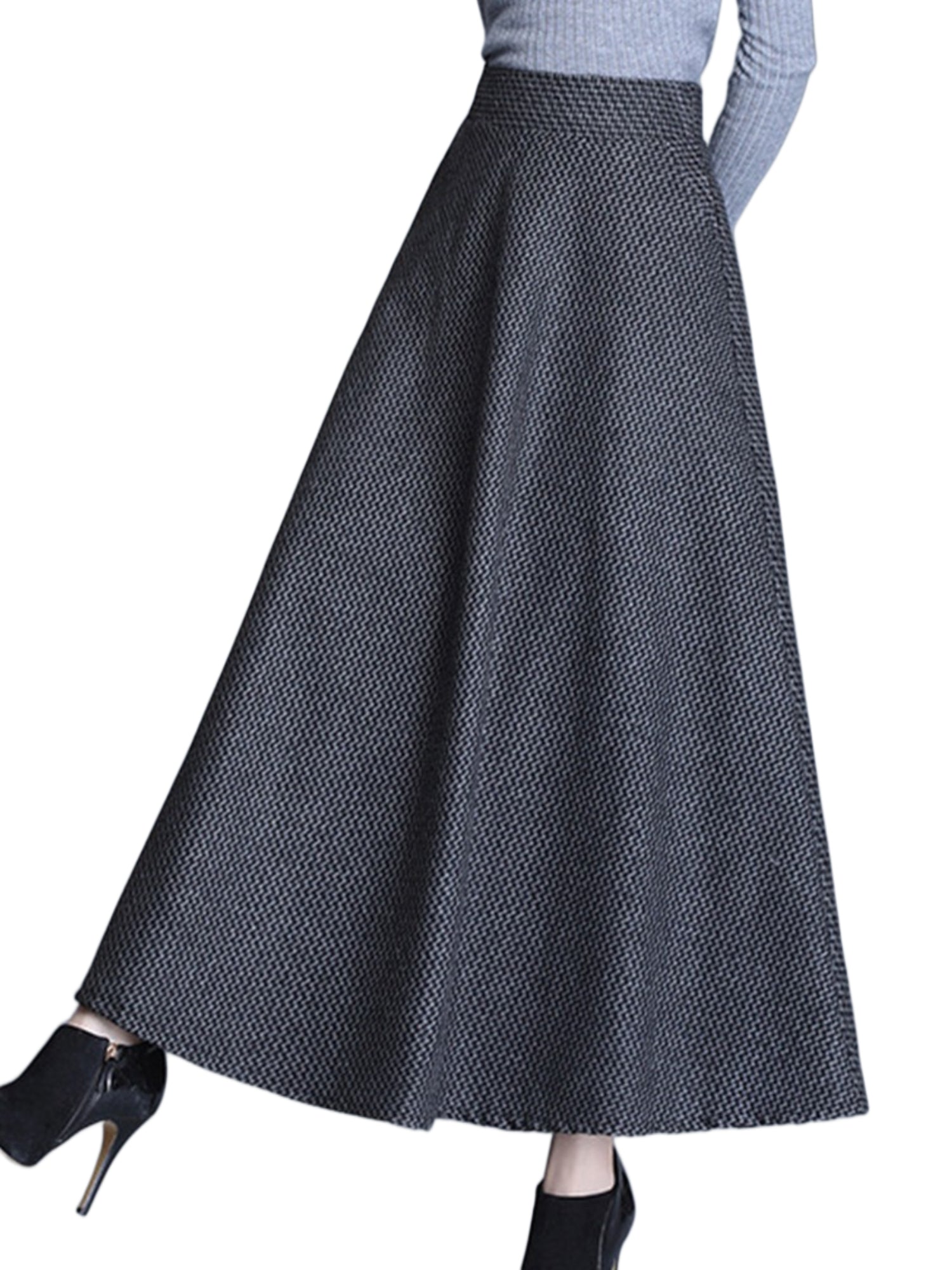 Lily Clothing Woolen Elegance Skirt