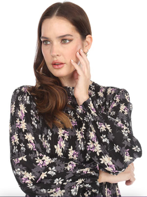 Veeca Long Sleeve Multi-Layer Dress - Dresses
