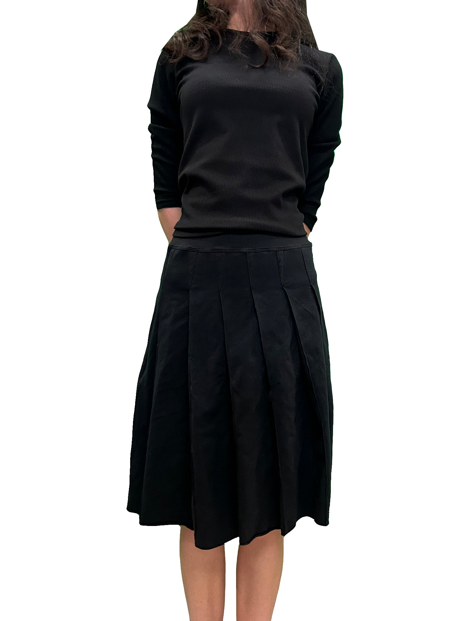 Hard Tail Drop Waist Pleated Skirt W-959 Hard Tail