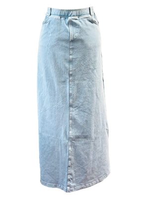 Hard Tail Denim A-Line Maxi Skirt (Style WJ-128) - Skirts