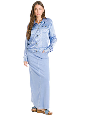 Hard Tail Denim A-Line Maxi Skirt (Style WJ-128) Hard Tail