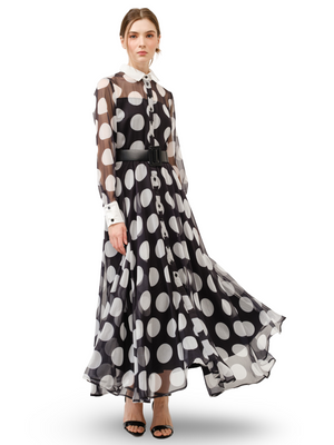 INA Polka Dot Maxi Dress