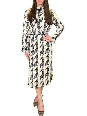 Harriet & Mary Patterned Pleat Dress - Dresses